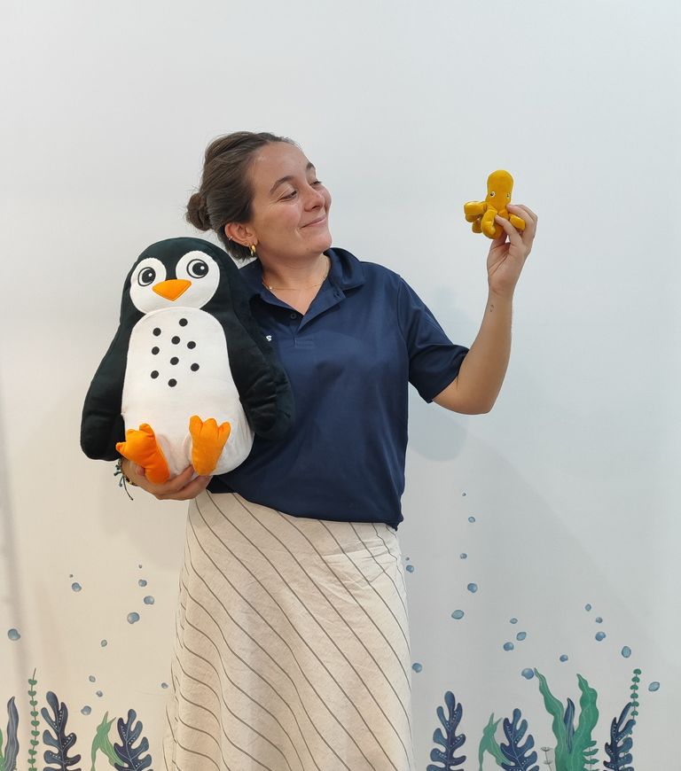 Perro acompañamiento Bubbles Logopedia