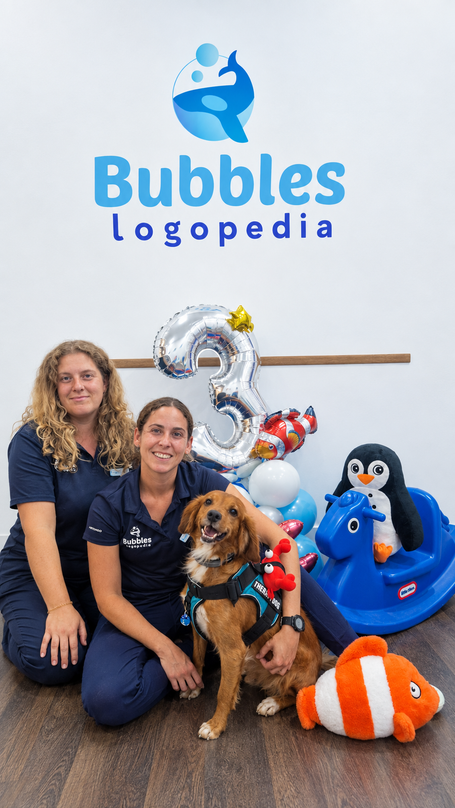 Tercer aniversario Bubbles Logopedia
